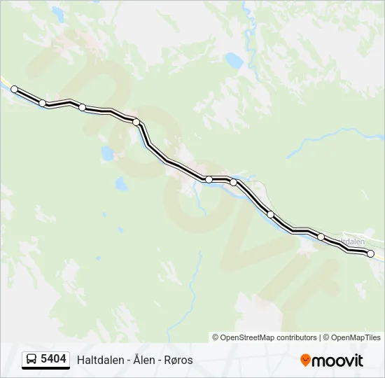 5404 Bus Line Map
