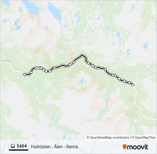 5404 bus Line Map