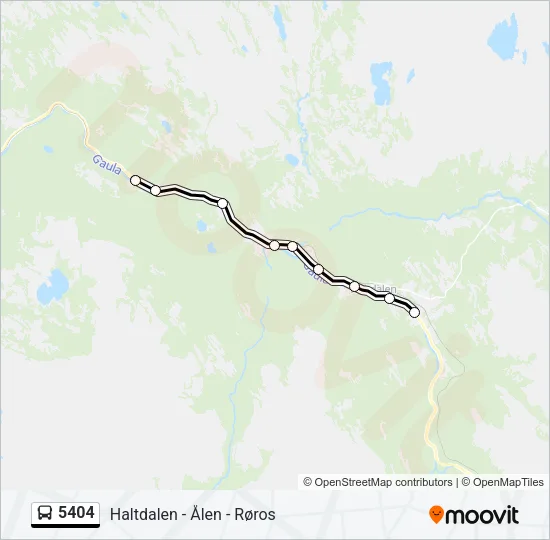 5404 Bus Line Map