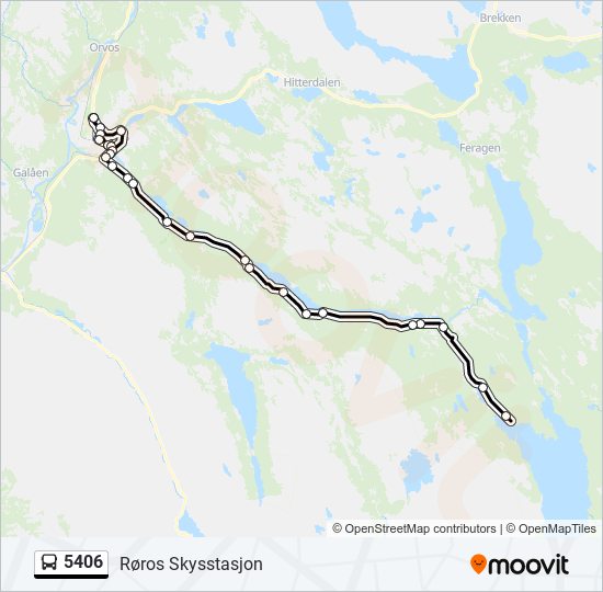 5406 bus Line Map