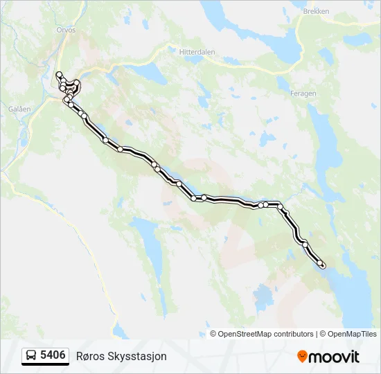 5406 Bus Line Map