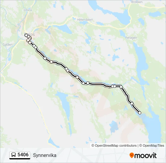 5406 Bus Line Map