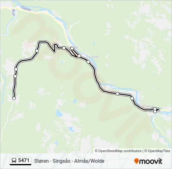 5471 Bus Line Map