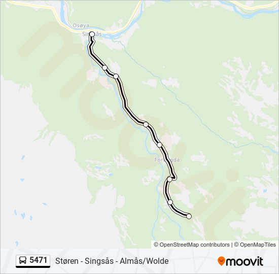 5471 bus Line Map