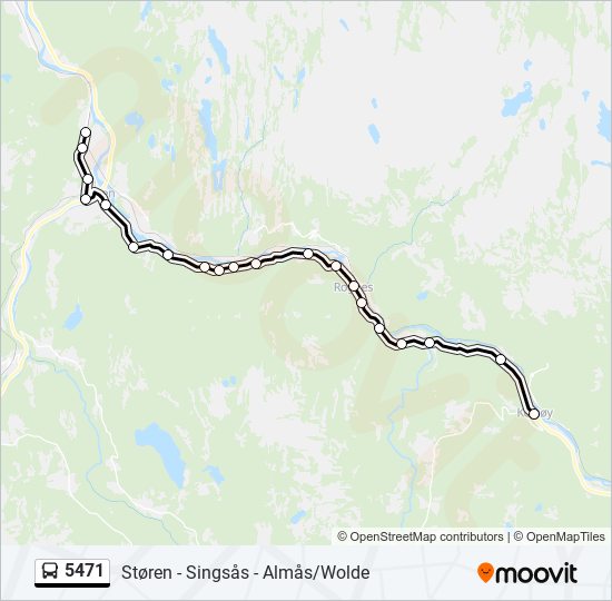 5471 bus Line Map