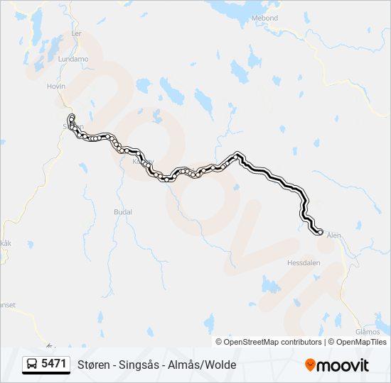 5471 bus Line Map