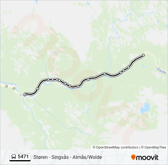5471 Bus Line Map