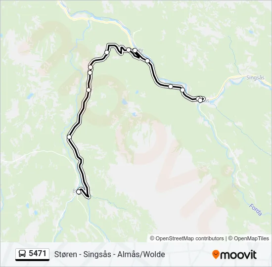 5471 Bus Line Map