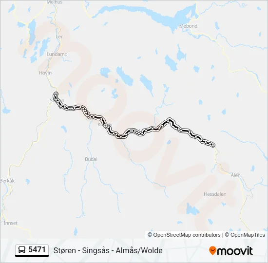 5471 Bus Line Map