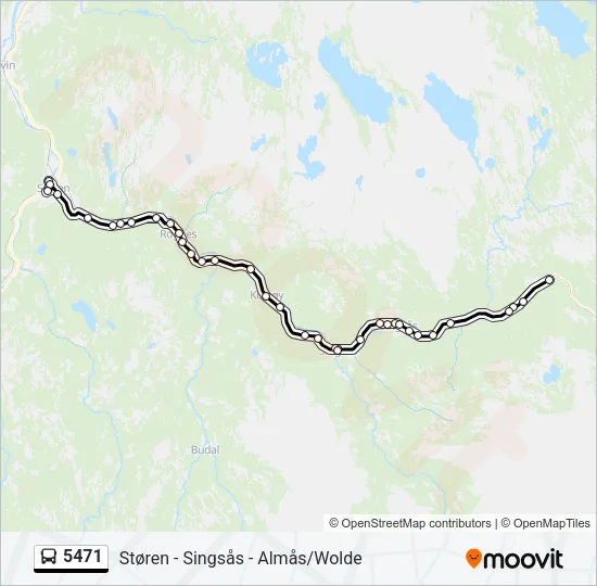 5471 Bus Line Map