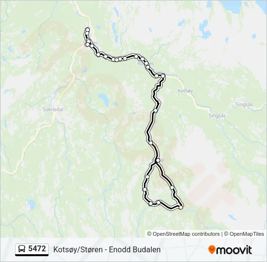 5472 Bus Line Map