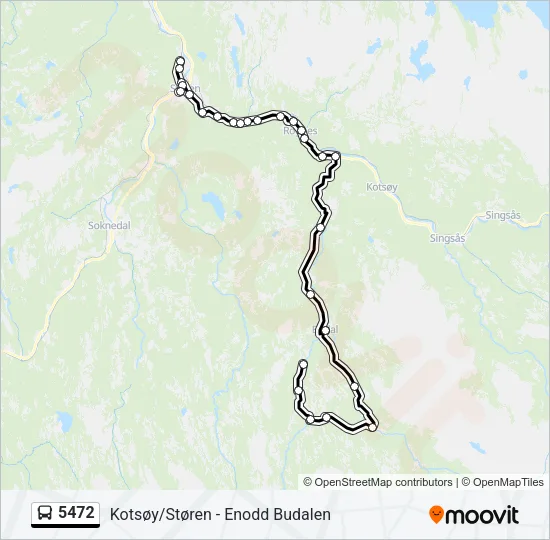5472 Bus Line Map