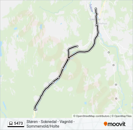 5473 Bus Line Map