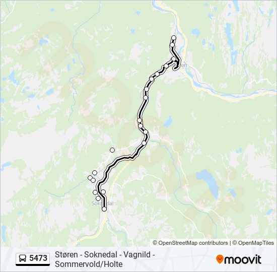 5473 bus Line Map