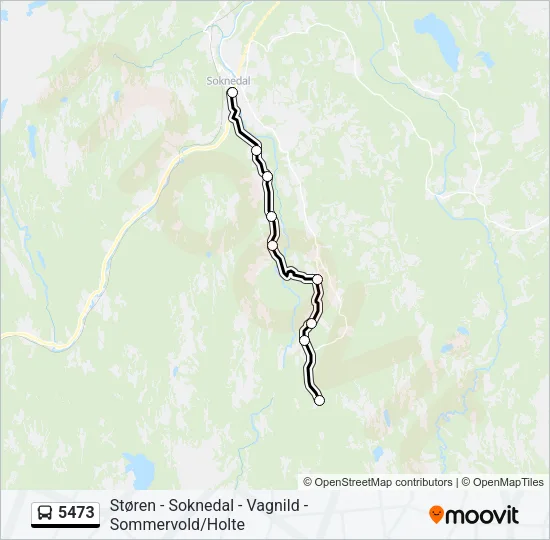 5473 Bus Line Map