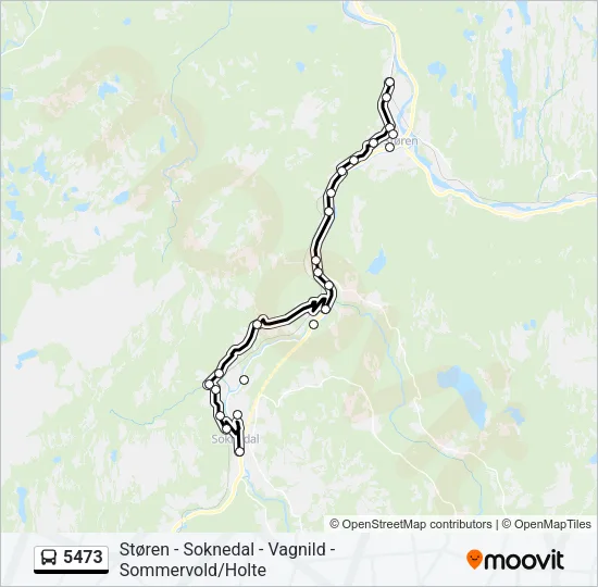 5473 Bus Line Map