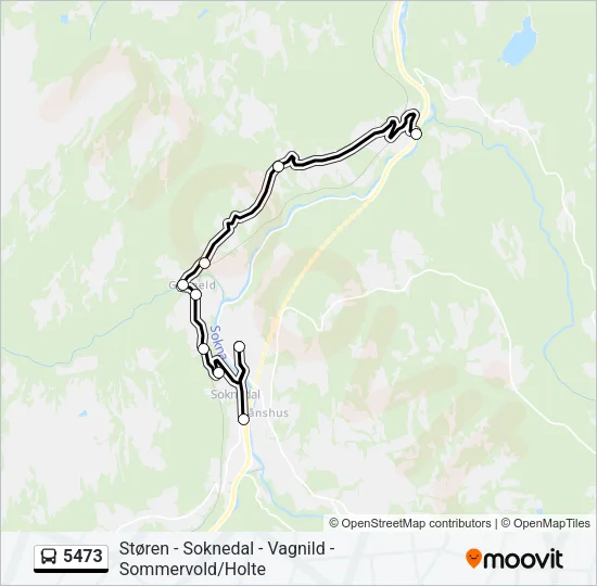 5473 Bus Line Map