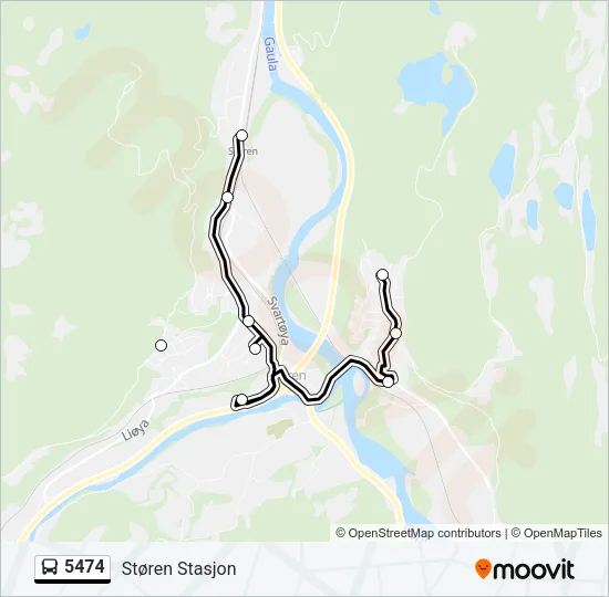 5474 Bus Line Map