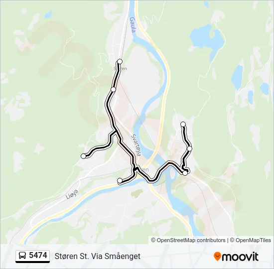 5474 Bus Line Map