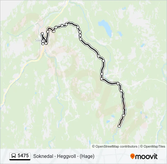 5475 Bus Line Map