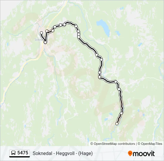 5475 Bus Line Map