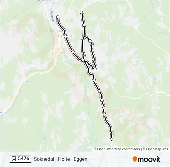 5476 Bus Line Map