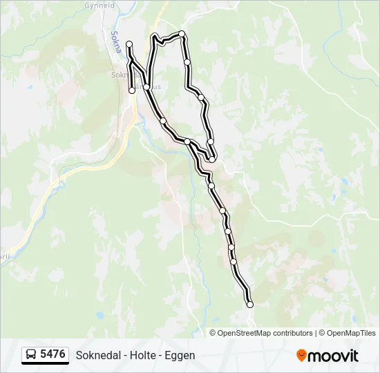5476 Bus Line Map