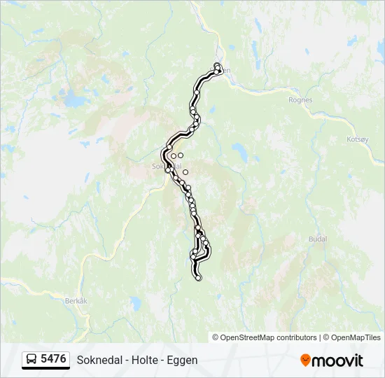 5476 Bus Line Map