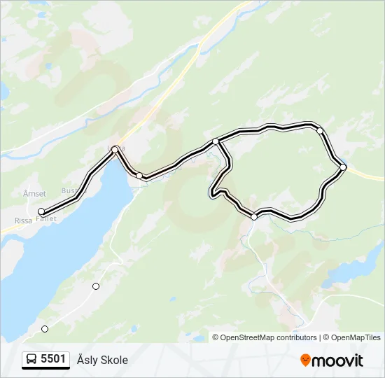 5501 Bus Line Map