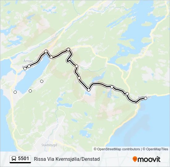 5501 Bus Line Map