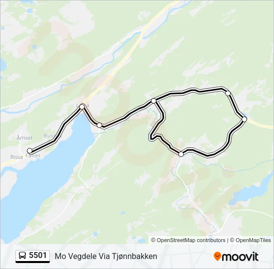 5501 Bus Line Map