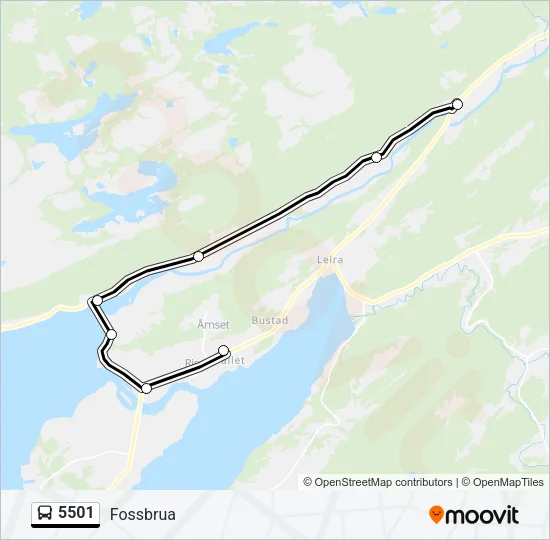 5501 Bus Line Map