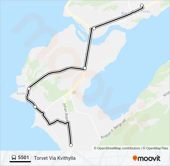 5501 Bus Line Map