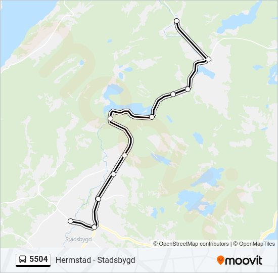 5504 bus Line Map