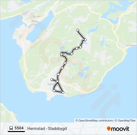 5504 Bus Line Map