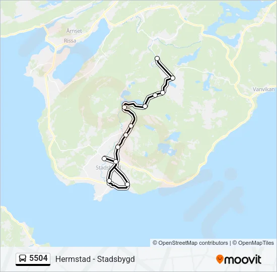 5504 Bus Line Map
