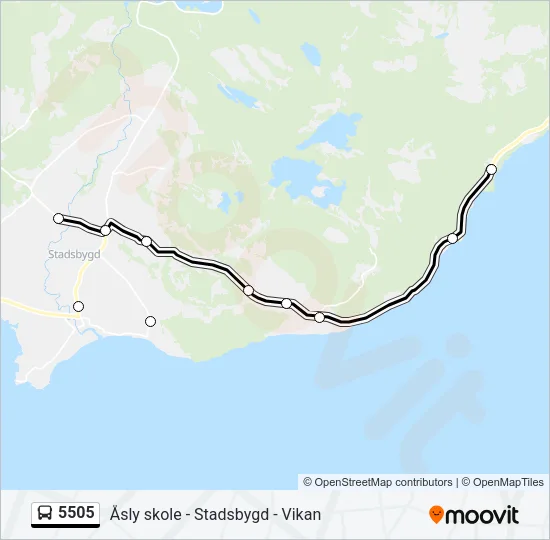 5505 Bus Line Map