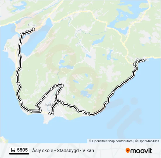 5505 Bus Line Map