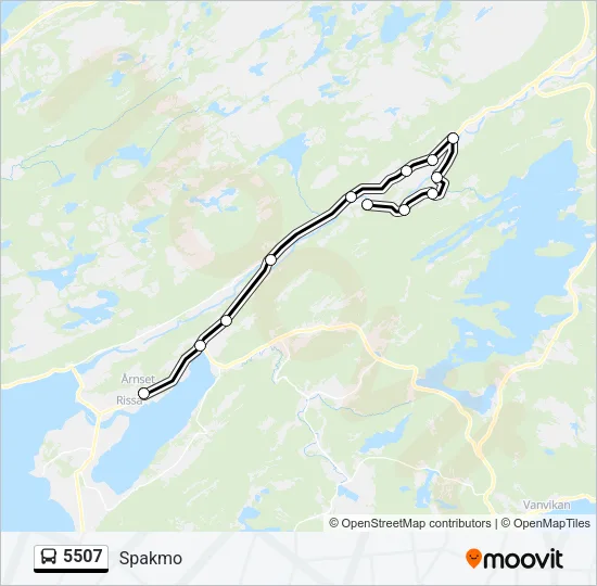 5507 Bus Line Map
