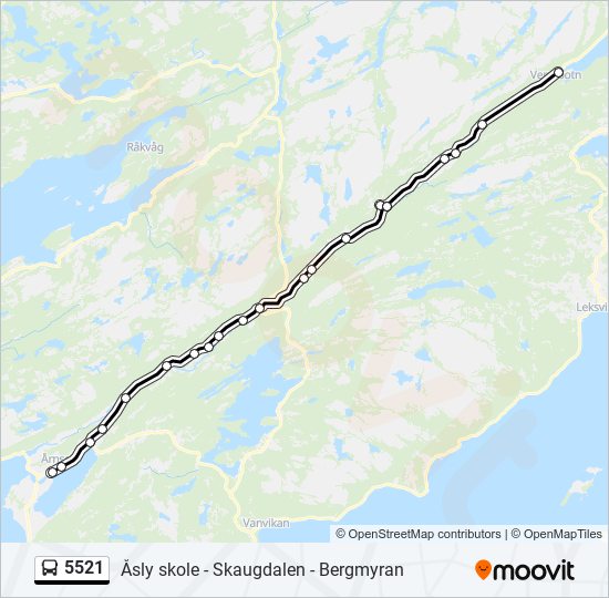 5521 bus Line Map