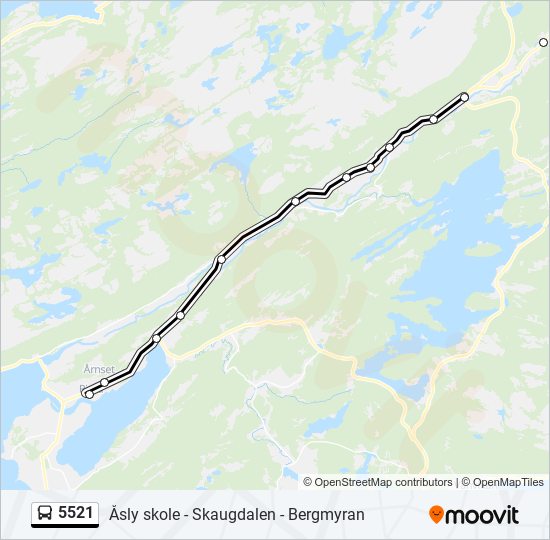 5521 bus Line Map