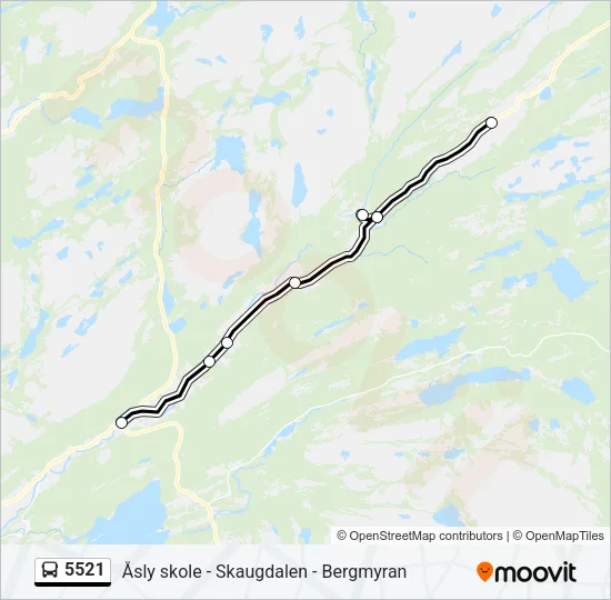 5521 Bus Line Map