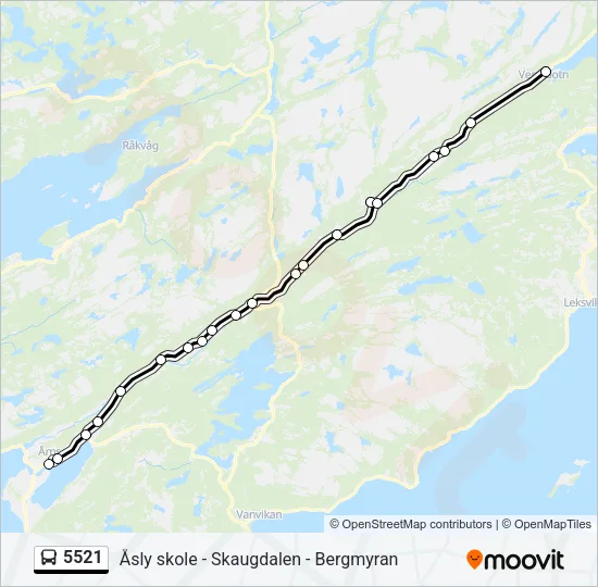 5521 Bus Line Map