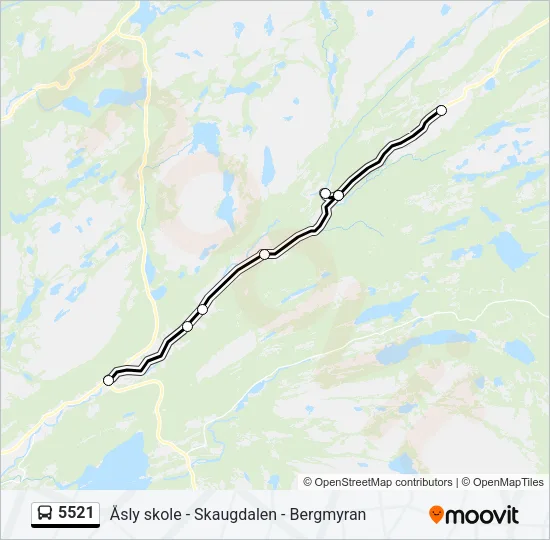 5521 Bus Line Map
