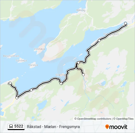 5522 Bus Line Map