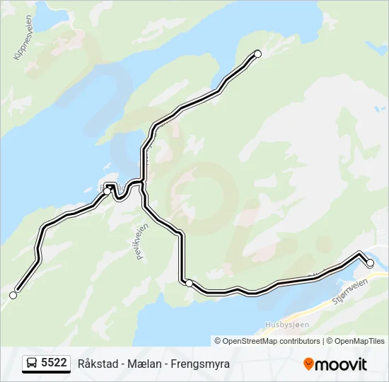5522 Bus Line Map