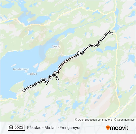5522 Bus Line Map