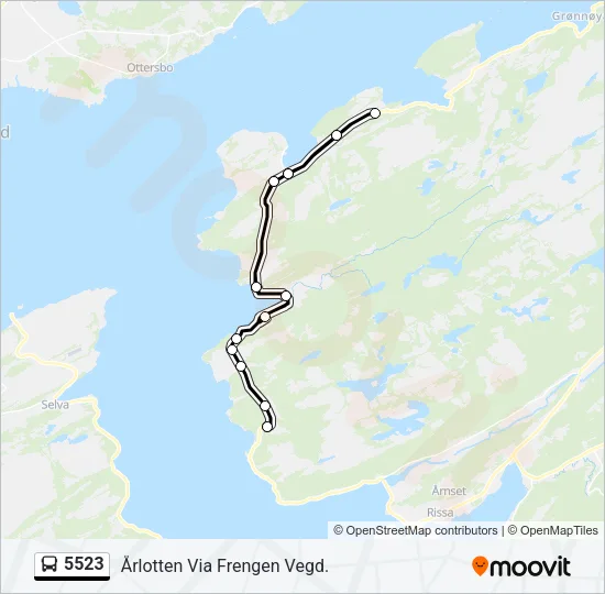 5523 Bus Line Map