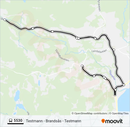 5530 Bus Line Map