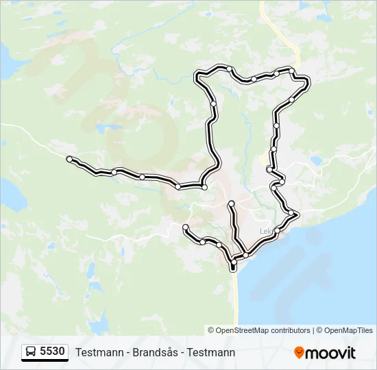5530 Bus Line Map